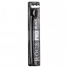 Зубная щетка R.O.C.S.PRO 5940 Black Edition черная, soft в Санкт-Петербурге
