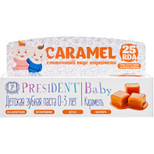 Зубная паста-гель PresiDENT Baby со вкусом карамели 0-3 лет, 30 мл в Санкт-Петербурге