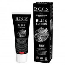 Зубная паста R.O.C.S. Black Edition черная отбеливающая, 60 мл в Санкт-Петербурге
