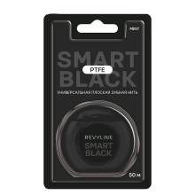 Зубная нить Revyline PTFE Black Edition, мятная вощеная, 50 м в Санкт-Петербурге
