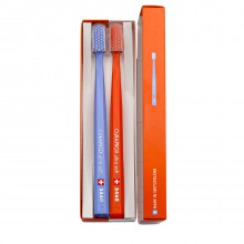 Набор зубных щеток CURAPROX 5460 Ultrasoft Charles Edouard Jeanneret-Gris Orange (оранжевый набор), 2 шт в Санкт-Петербурге