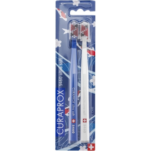 Набор зубных щеток CURAPROX CS 5460 ultra soft Duo Japan (белая, синяя), 2 шт