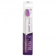 Зубная щетка R.O.C.S. классическая прозрачная-фиолетовая, мягкая
