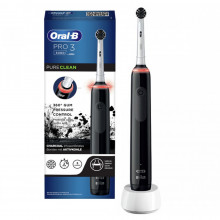 Электрическая зубная щетка Braun Oral-B PRO 3 3000 Pure Clean, Black в Санкт-Петербурге