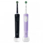 Набор зубных щеток Braun Oral-B Vitality Pro Protect X Clean Cross Action, Black + Lilac Mist