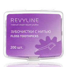 Зубочистка с нитью, флосстик Revyline, 200 шт. в Санкт-Петербурге