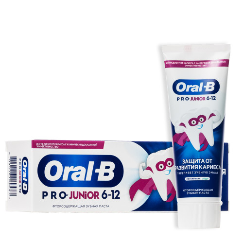 Зубная паста Oral-B PRO-Junior Мягкий вкус, от 6 лет, 75 мл