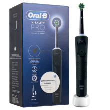 Электрическая зубная щетка Braun Oral-B Vitality Pro Protect X Clean Cross Action, Black + Насадка Sensitive Clean в Санкт-Петербурге