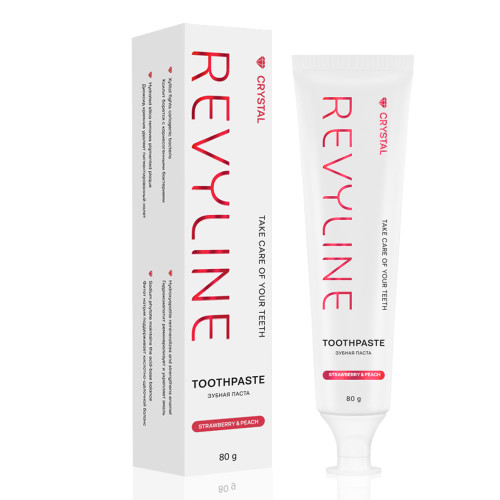 Зубная паста Revyline Perfect Клубника и Персик, без фтора, 100 г Зубная паста Revyline Perfect Клубника и Персик, без фтора, 100 г