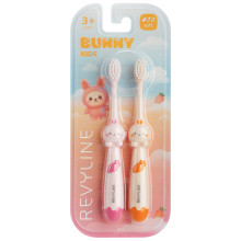 Набор зубных щеток Revyline Bunny Duo, от 3 лет, розовая и оранжевая в Санкт-Петербурге