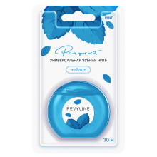 Зубная нить Revyline нейлон, мятная, вощеная с хлоргексидином, 30 м в Санкт-Петербурге