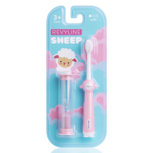 Детская зубная щетка Revyline Sheep 3+ с песочными часами, розовая в Санкт-Петербурге