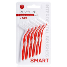 Ершики межзубные Revyline Smart L-type, размер 2 (0,50 мм) красные, 6 шт. в Санкт-Петербурге