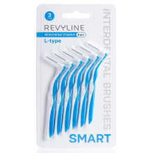 Ершики межзубные Revyline Smart L-type, размер 3 (0,60 мм) голубые, 6 шт. в Санкт-Петербурге