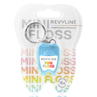 Зубная нить вощеная Revyline floss mini, полиэстер с бамбуковым углем, 15 м, голубая в Санкт-Петербурге