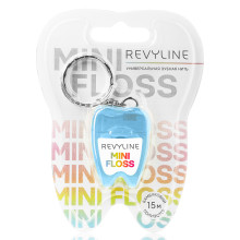 Зубная нить вощеная Revyline floss mini, полиэстер с бамбуковым углем, 15 м, голубая в Санкт-Петербурге