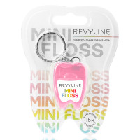 Зубная нить вощеная Revyline floss mini, полиэстер с бамбуковым углем, 15 м, розовая в Санкт-Петербурге