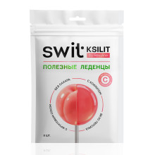 Леденцы на палочке Swit by Revyline Ksilit Персик с витамином С, 8 шт. в Санкт-Петербурге