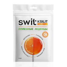Леденцы на палочке Swit by Revyline Ksilit Апельсин с витамином С, 8 шт. в Санкт-Петербурге
