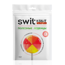 Леденцы на палочке Swit by Revyline Ksilit Mix с витамином С, 8 шт. в Санкт-Петербурге