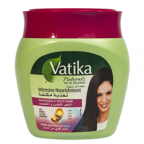 Маска Dabur Vatika Naturals Hot для волос интенсивное питание, 500 г