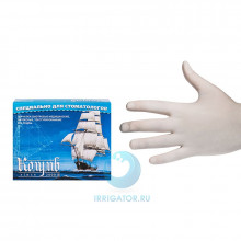 Перчатки смотровые латексные без талька (М) - 100 штук в Санкт-Петербурге