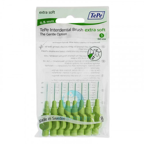 Ершики TePe Interdental Brush extra soft 0.8 мм Green
