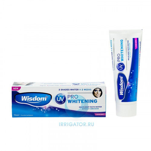 Зубная паста Wisdom PRO whitening, 75 мл
