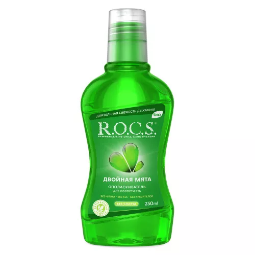 Ополаскиватель R.O.C.S. Двойная мята, 250 мл