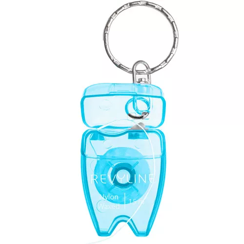 Зубная нить Revyline floss mini вощеная 15 м, синяя Зубная нить Revyline floss mini вощеная 15 м, синяя