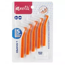 Ершики Azotii L-SHAPED Interdental Brushes 1,2-1,5 мм, 5шт в Санкт-Петербурге