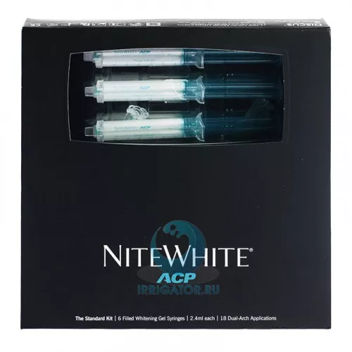 Набор NiteWhite ACP - домашнее отбеливание, 16 процентов - 6 шприцов Набор NiteWhite ACP - домашнее отбеливание, 16 процентов - 6 шприцов