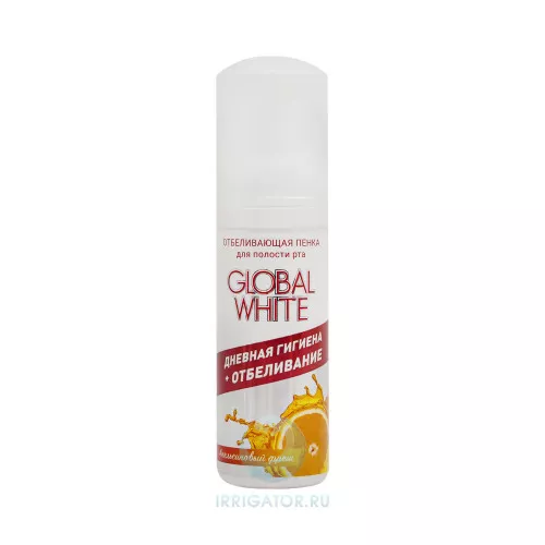 Global White отбеливающая пенка Апельсиновый фреш 50 мл Global White отбеливающая пенка Апельсиновый фреш 50 мл